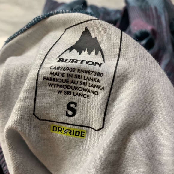 Burton Long Sleeve Turtleneck Face Covering Top S - Picture 5 of 5